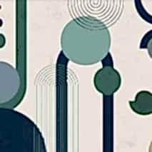 Geometrik desenli baskılı duvar kağıdı Antalya